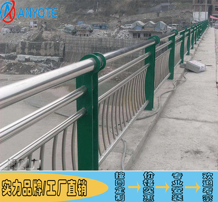肇庆运河两旁不锈钢栏杆 临水安全护栏厂家定做  运河不锈钢栏杆  肇庆不锈钢栏杆