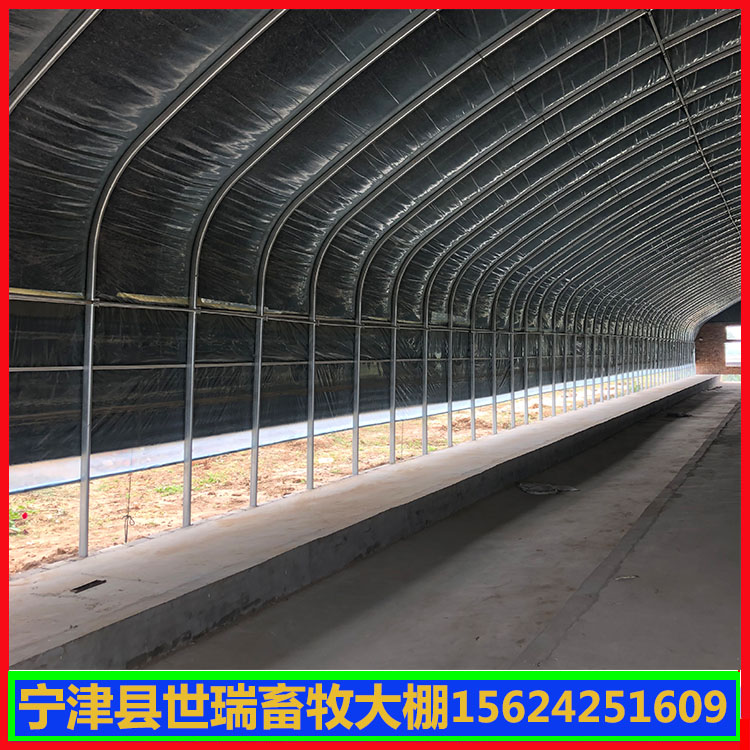 搭建养兔大棚 兔舍大棚施工 肉兔养殖大棚安装设计