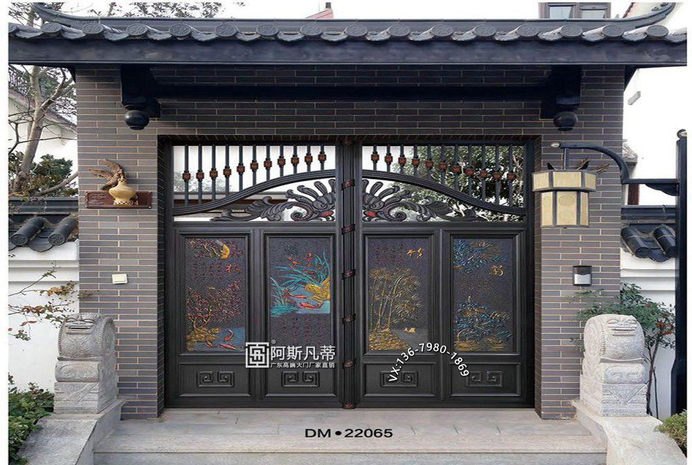 大连别墅大门装修别墅庭院大门效果图