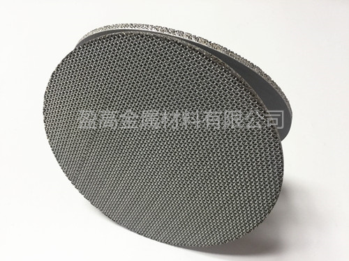 流化床用不锈钢丝网流化板  不锈钢丝网板  烧结金属滤板  粉末一体成型滤板