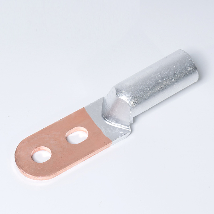 电缆铜铝接线端子 DTL-185铝线鼻 双孔铜铝鼻子&nbsp;&nbsp;铜铝联接销线耳&nbsp;&nbsp;冷压接线端子&nbsp;&nbsp;堵油型铜铝线耳鼻