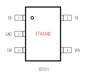 ETA3448S2F高效率 DC-to-DC 降压开关稳压芯  降压开关稳压芯片