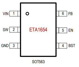 ETA1654FSG直流降压开关/稳压器芯片ETA\钰泰代理