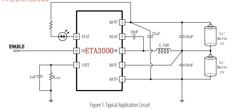 ETA3000S2G电池平衡IC 主动开关式均衡 其均衡电流