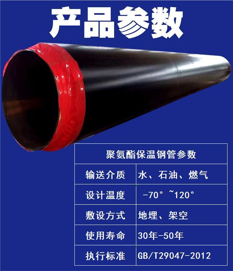 供热管道用聚氨酯发泡保温国标螺旋缝埋弧焊钢管  供热管道螺旋钢管  聚氨酯发泡保温管