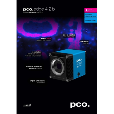 pco.edge 4.2 bi UV制冷型背照式sCMOS  PCO科研相机  徕卡显微镜相机