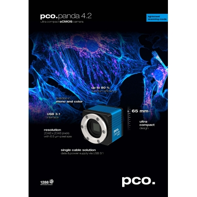 pco.panda 4.2紧凑的设计，强劲的sCMOS芯片  PCO科研相机  徕卡显微镜相机
