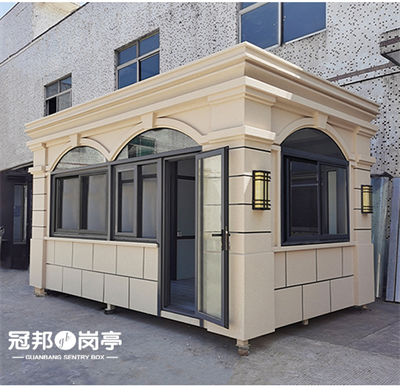 户外真石漆岗亭小区物业停车场保安门卫收费亭  休息室  值班室