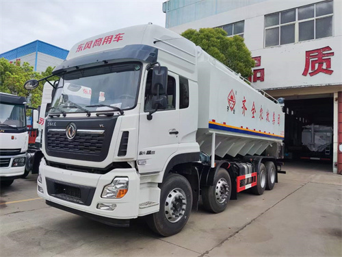 东风天龙前四后八短四轴饲料车，适合跑高速，不超载  38方饲料车厂家  前四后八饲料车厂家  东风天龙饲料车