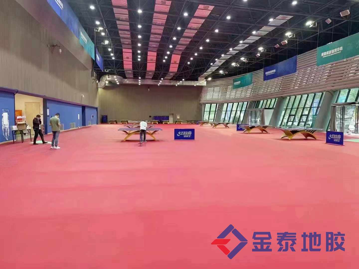 供应沧州乒乓球塑胶地板 PVC地板  乒乓球地胶  乒乓球PVC地板