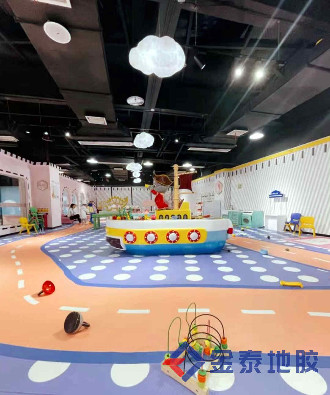 供应衡水淘气堡塑胶地板 图案定制地胶  淘气堡PVC地板  淘气堡图案定制地胶