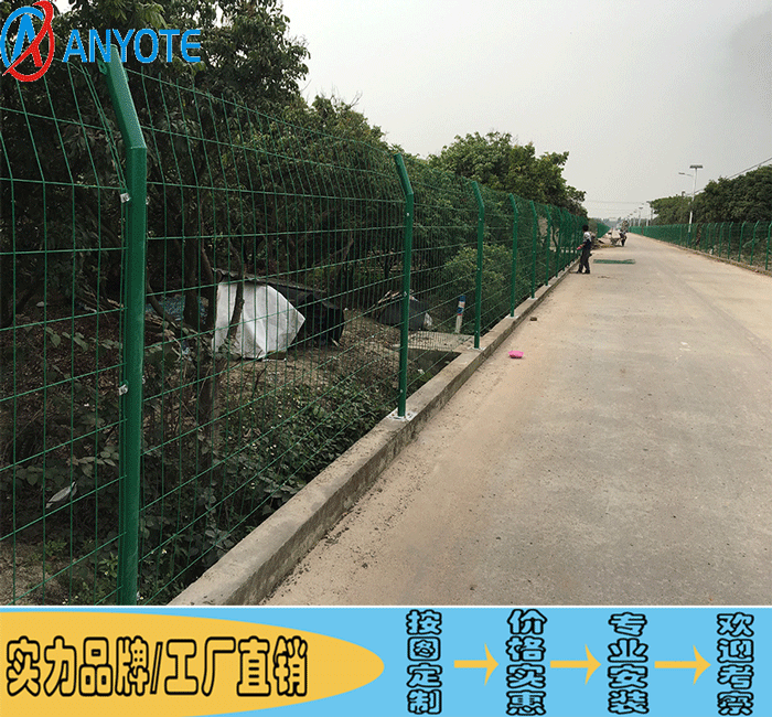 广州产业园围墙栅栏 工业区通透护栏厂家包安装  广州围墙栅栏