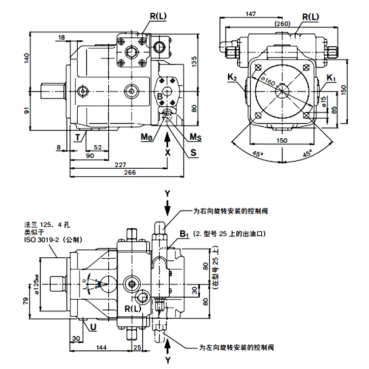 REXROTH油泵A10V018DFR1/31R-VSC62N00威格士液压  柱塞泵  力士乐柱塞泵  伊顿威格士柱塞泵