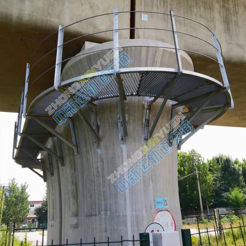 铁路角钢吊围栏爬梯托架 高铁桥墩吊围栏  高铁吊围栏