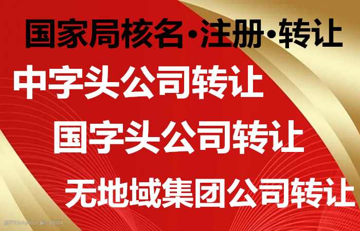 转让中字头公司 无地域公司转让  国家局核名  中字头公司转让