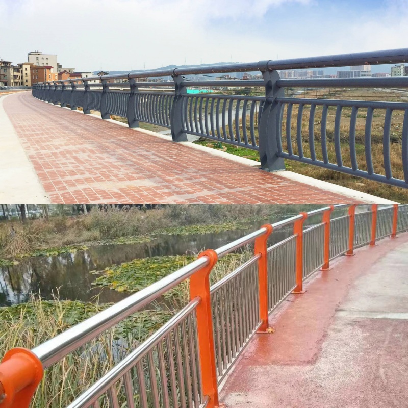 佛山市区河道两侧护栏定制 桥梁围栏河边护栏厂家  桥梁护栏  河道护栏  天桥护栏