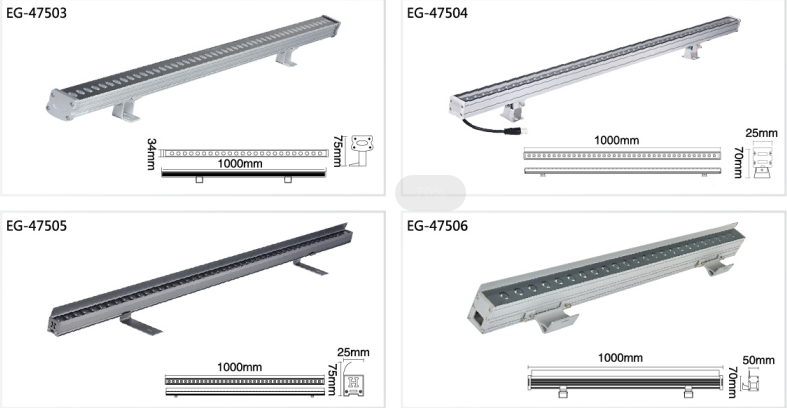 led洗墙灯 大功率led线条灯 内控RGB 户外亮化灯  LED
