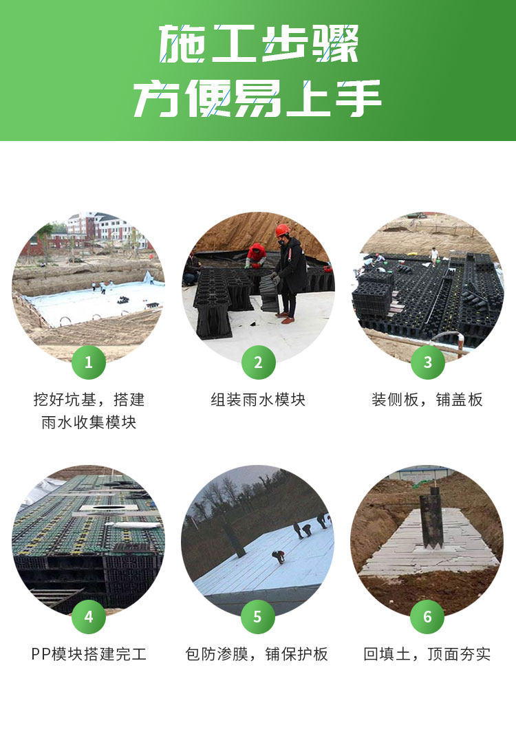 萍乡雨水收集系统,pp蓄水池厂家安装施工  pp蓄水池安装  塑料蓄水池施工