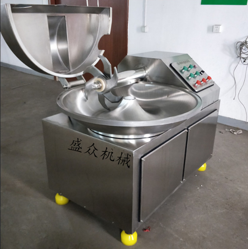 大型斩拌机 全自动高速斩拌机 肉丸子馅料肉肠斩拌设备