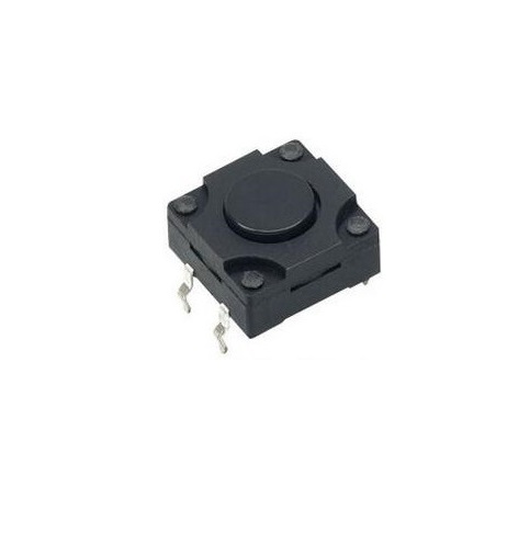 QC-024 12x12防水轻触开关按键微动开关 黑色按钮  按键开关  敏感型开关