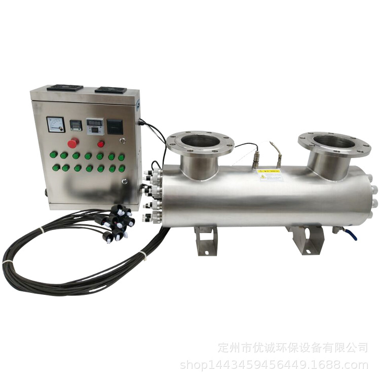 紫外线消毒器管道式过流式UV灯水处理设备  紫外线杀毒器