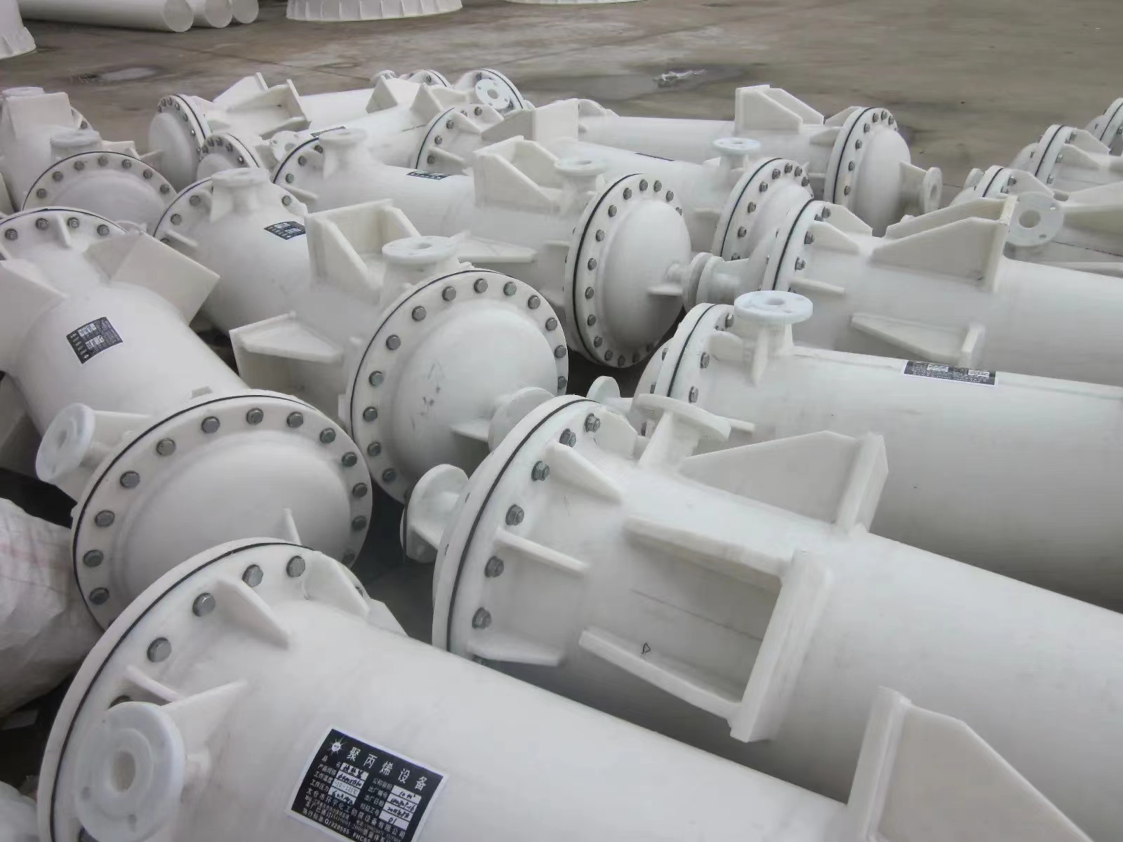 PP换热器石墨改性聚丙烯冷却器降膜吸收冷凝器噪音低  PP冷凝器单价  PP冷凝器销售  PP冷凝器供应