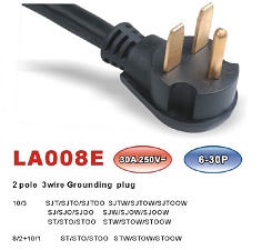 供应大功率30A 50A 6-30P 10-50P 电源线  30A/50A/125V/250V  大功率电源线