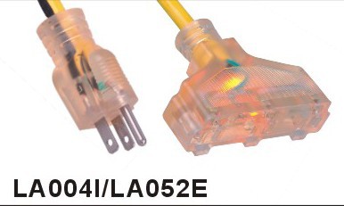 供应美规 5-15P 15A 125V 户内，户外延长线  5-15P 1-15P  美规户内外延长线