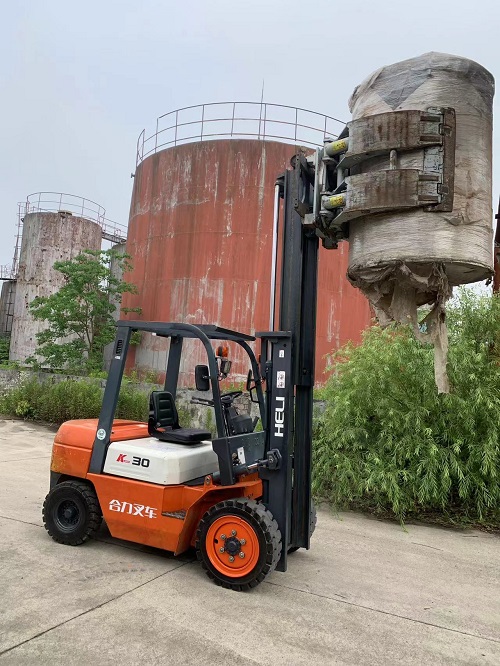 升高3米合力圆抱夹叉车 卡斯卡特圆抱夹  合力抱夹叉车  二手抱夹叉车