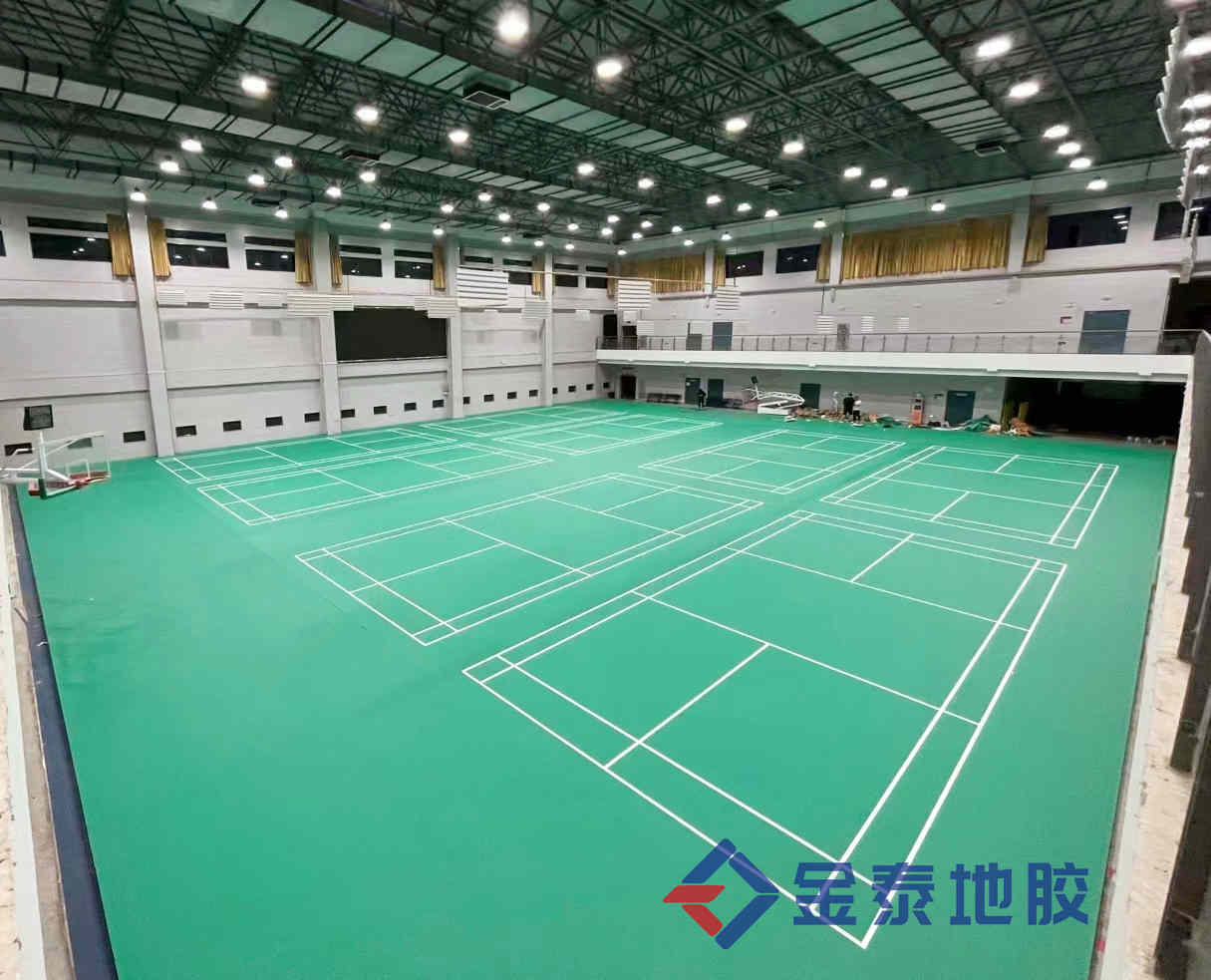 供应大同羽毛球PVC地板 防滑 静音  羽毛球运动地胶  羽毛球地胶