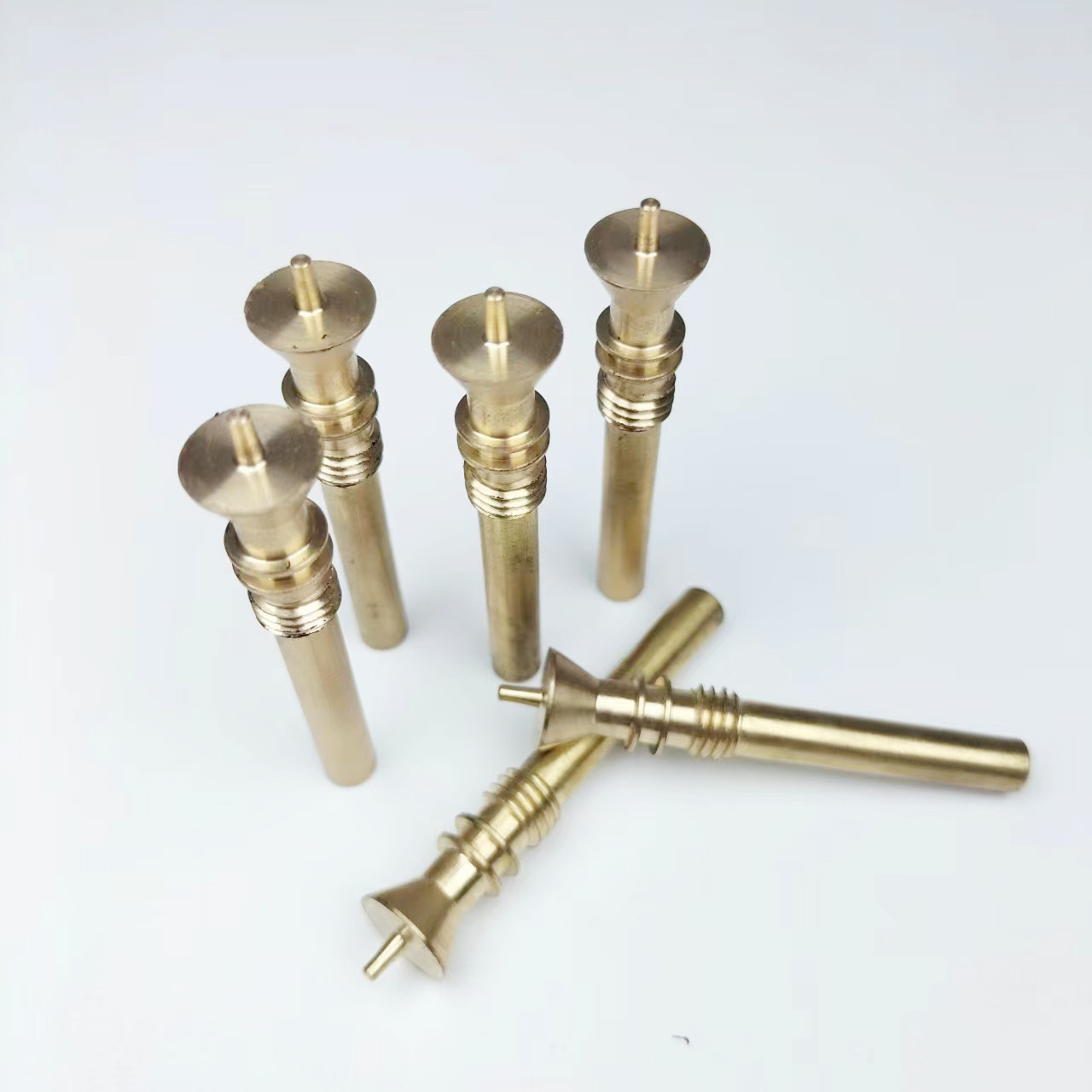 数控车床加工黄铜轴件CNC加工铝合金紧密配件加工定制  五金配件  机械零件  精密配件
