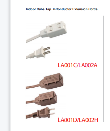 UL 1-15P 13A 125V 室内电源延长线