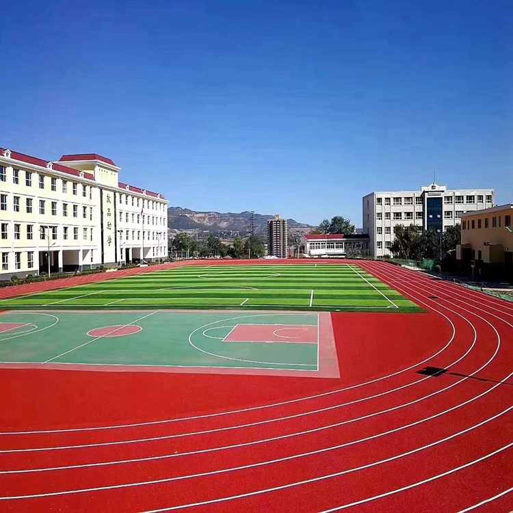 天津津南区操场透气型塑胶跑道施工  epdm塑胶跑道  操场塑胶跑道
