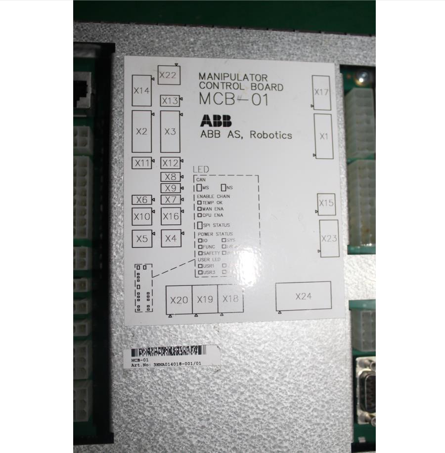 ABB 3HNA014018-001机械手控制板MCB-01  ABB MCB-01板  喷涂控制板
