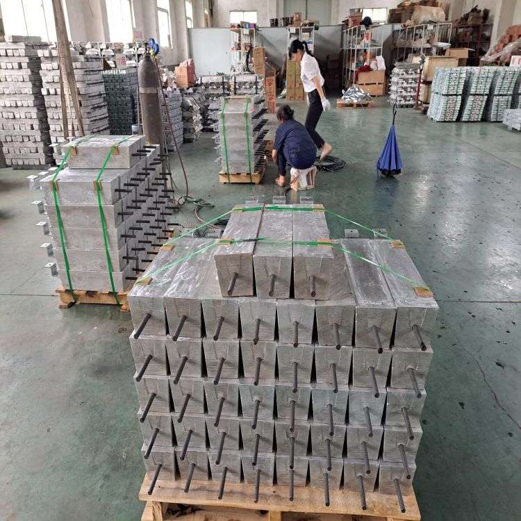 22kg地下金属防腐蚀用棒状镁锌复合牺牲阳极  镁合金牺牲阳极  棒状镁阳极  阴极保护