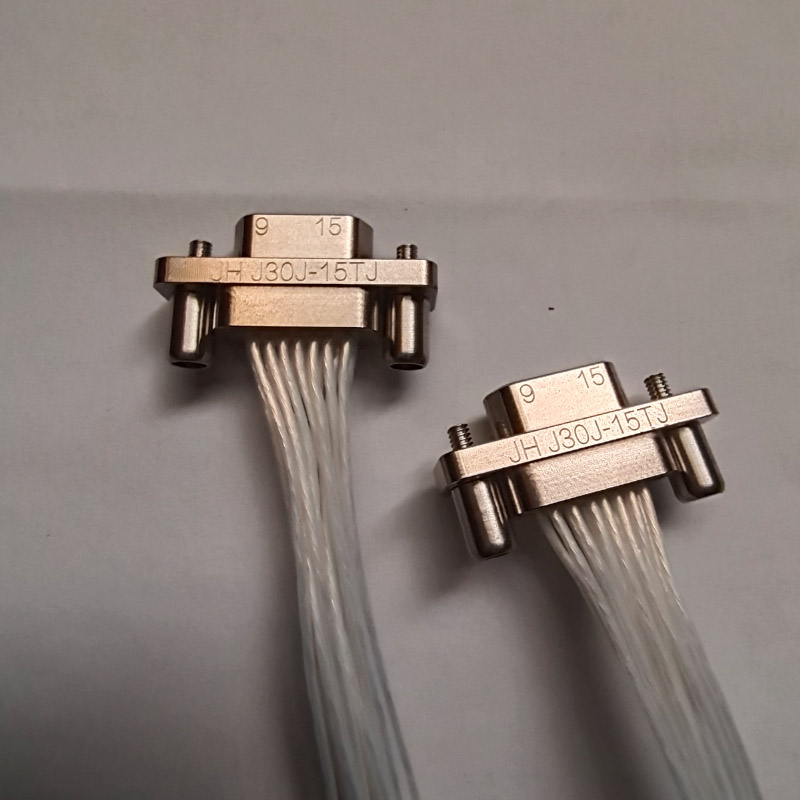 2.54间距J30J-15TJL锦宏牌压接式矩形连接器插头  J30J连接器