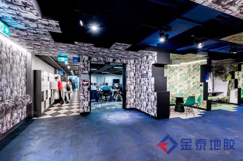 供应廊坊办公室PVC地板 耐磨 防滑 静音  办公室地胶  办公室塑胶地板