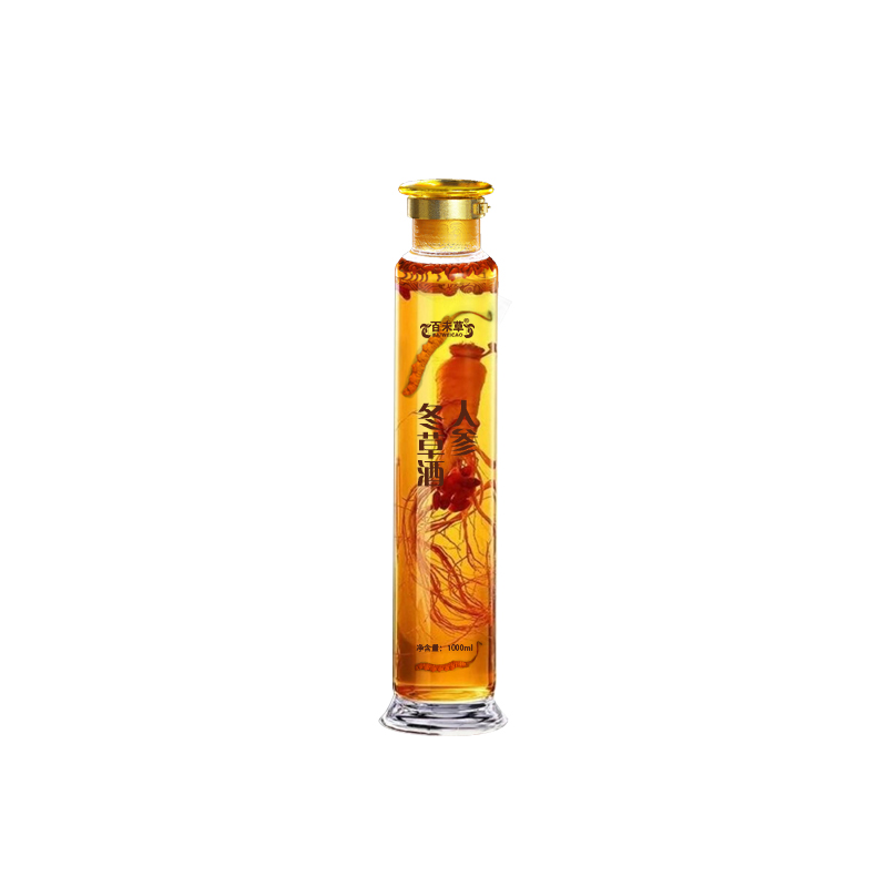 人参冬草酒定制贴牌OEM代加工厂 300ml蒸馏露酒生产OE