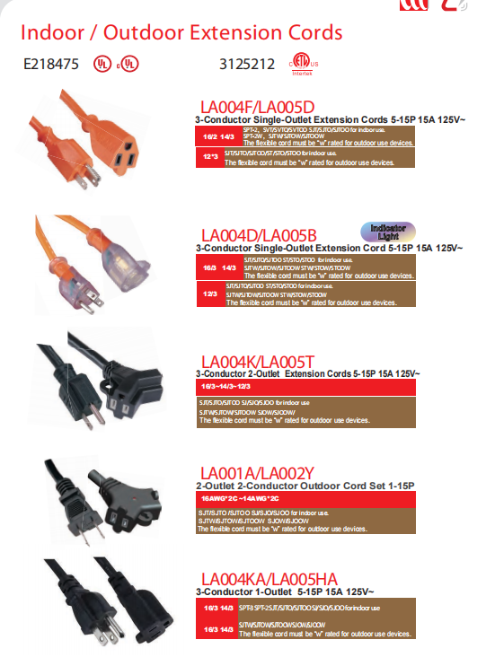 供应 NEMA 5-15,15A 125V 美规延长线  美规电源延长线