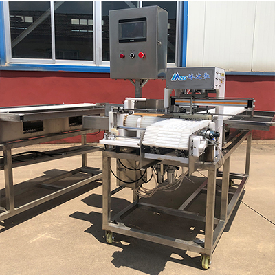 大型羊肉穿串机鱿鱼穿串机  切穿一体穿串机  全自动穿串机