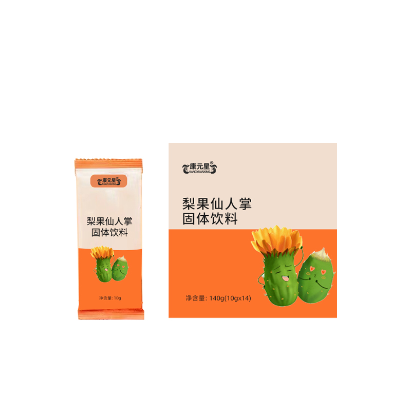 梨果仙人掌固体饮料袋装商用型软饮料贴牌OEM货源  代加工  定制