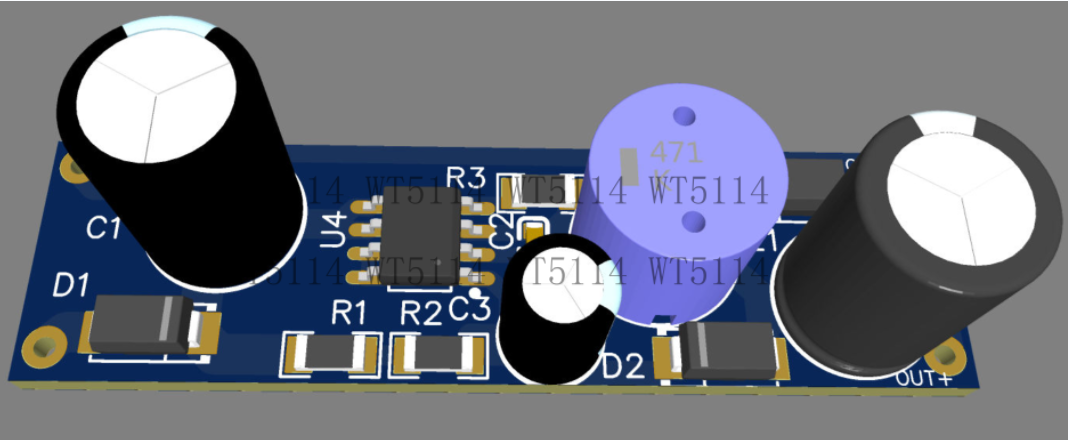 220V降5V0.5A小家电非隔离芯片WT5104