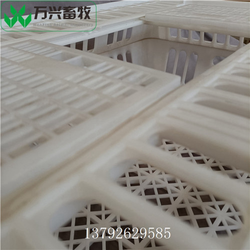 供应万兴畜牧周转运输鸡用运输笼 规格74×55.5×23cm  塑料鸡周转筐  成鸭周转筐