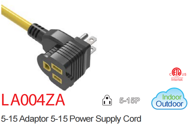 NEMA 5-15P 13A 15A 美规电源线