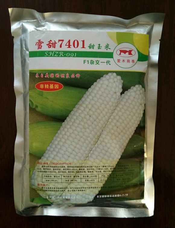 雪甜7401甜玉米种子  甜玉米7401