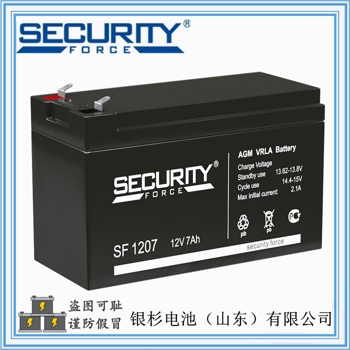 SecurityForce蓄电池SF1207安全UPS系统用  12V-7AH蓄电池