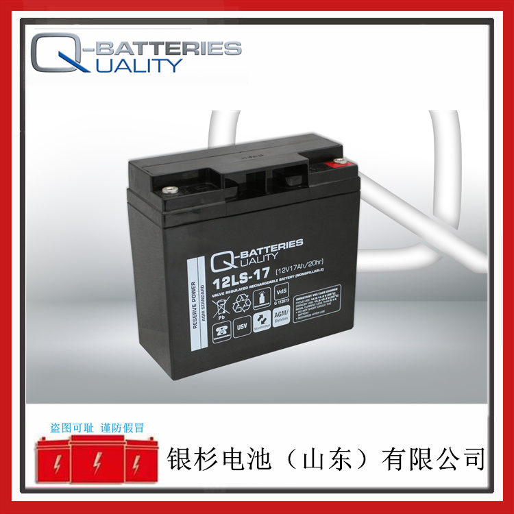 Q-BATTERIES蓄电池12LS-17主机设备应急电源用  Q-蓄电池