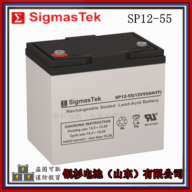 原装SigmasTek蓄电池SP12-55消防机柜通讯基站用  12V-55AH蓄电池