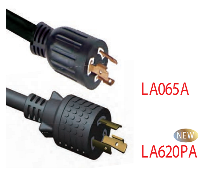 NEMA L6-20P 250V 美国扭锁电源线  NEMA 6-20P  250v