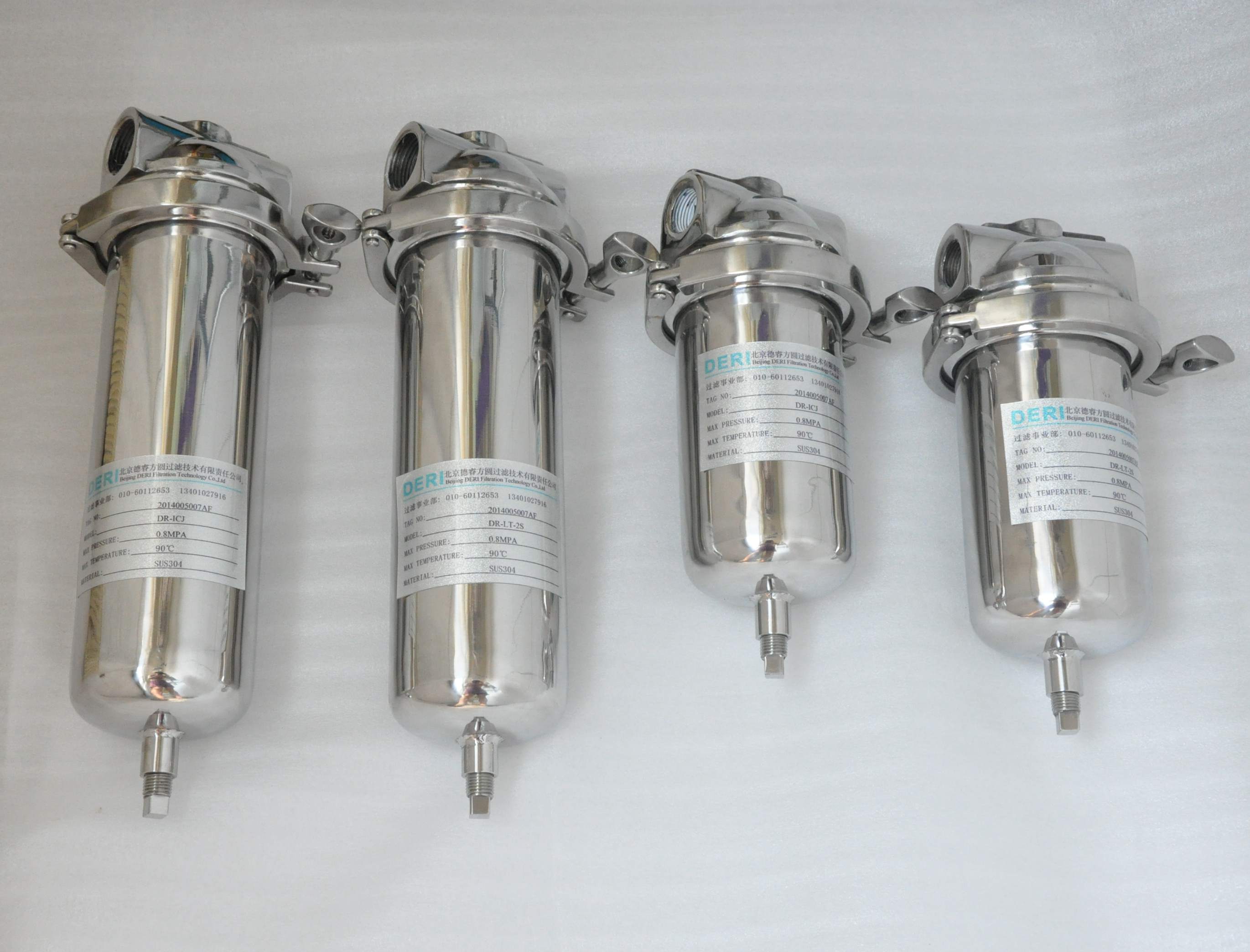 316L不锈钢单芯液体油过滤器；除杂质铁锈颗粒过滤器  管道过滤器